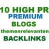 10 German blog comments backlinks from theme relevant articles hand items