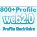 800 Web 2.0 profiles Backlinks