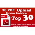 30 PDF submissions using your document file better for Backlinks seo