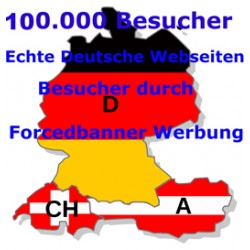 TOP 100.000 ECHTE Deutschsprachige Besucher durch Forcedbanner Werbung Klicks