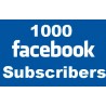 1000+ FACEBOOK SUBSCRIBERS