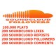 SOUNDCLOUD PLAYS FOLLOWERS LIKE