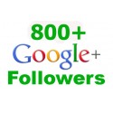 800 Google + Followers