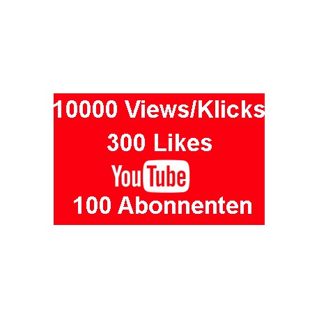 Youtube package 15000 VIEWS + 500 LIKES + 150 SUBSCRIBED