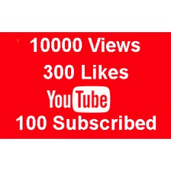 YOUTUBE PAKET 10000 KLICKS + 300 LIKES + 100 ABONNENTEN
