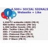 4500 HQ PR9-PR10 Social Signale+ Webseite Like -5 BEST Social Media Website