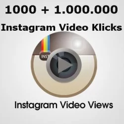 1.000 bis 1 Million HQ INSTAGRAM VIDEO Klicks für Ihre Facebook video