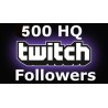 500 HQ Twitch Followers