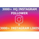 3000 HQ Instagram Followers + 3000 Like