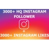 3000 Instagram Followers + 3000 Likes