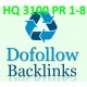 HQ 3100 DoFollow PR1-8 Backlinks