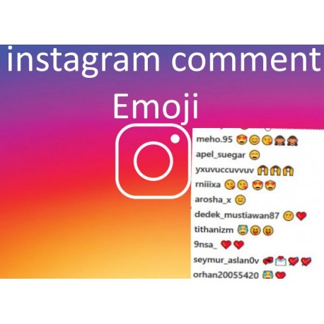 Buy Instagram comments Emoji