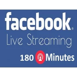 Buy 180 Minutes Facebook Live Stream Video