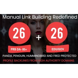 Manuell Top 26 PR9 + 26 EDU/GOV High PR Backlinks
