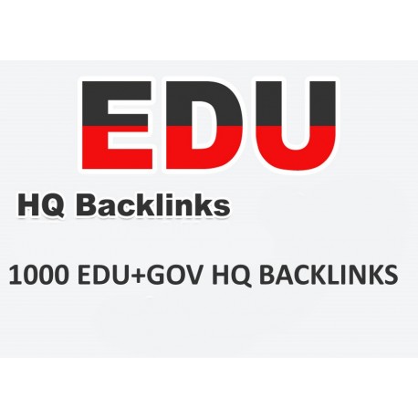 Top HQ 1000+ EDU-GOV Backlinks SEO Linkaufbau