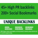 45 High PR backlinks + 200 Social Bookmarks