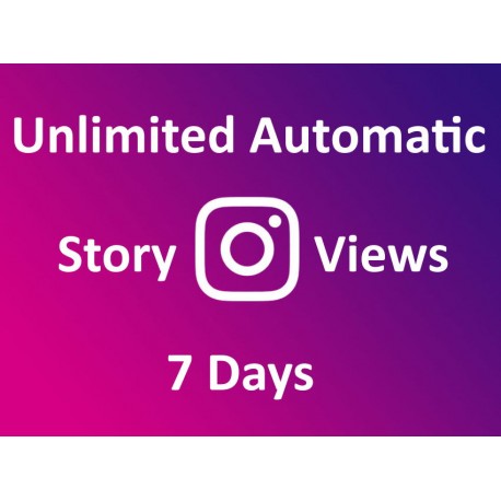 Buy automatic Instagram story views 7 days