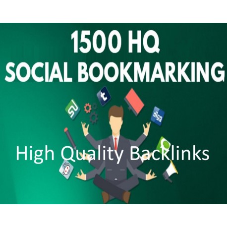 1500 SEO Social Bookmarking Hochwertige Backlinks