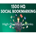 1500 SEO Social Bookmarking Hochwertige Backlinks