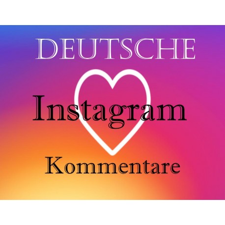 Deutsche Instagram Kommentare Kaufen