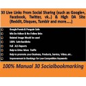 Instant Buy 30 live Manually Social Bookmarking links