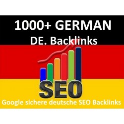 1000+ HQ German Backlinks DE. SEO link building