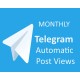 Buy AutoTelegram Post Views Monthly