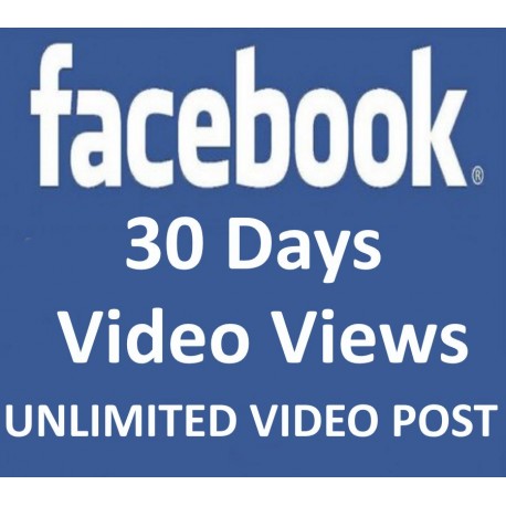 FACEBOOK VIDEO Klicks Views 30 Tage
