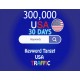 300,000 keyword target USA real traffic for 30 days
