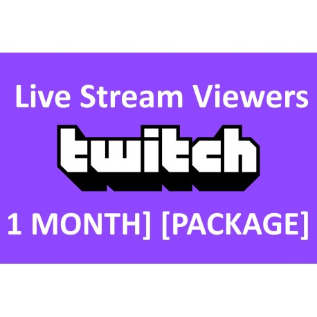 Buy Twitch Live stream 30 days