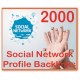 2000 Social Network Profile PR1-8 Backlinks