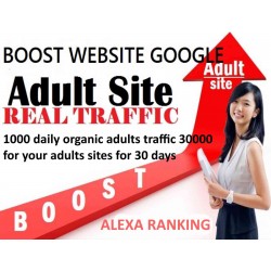 Buy 1000 daily organic adults traffic for 30 days