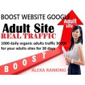 Buy 1000 daily organic adults traffic for 30 days