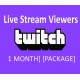 Buy Twitch Live stream monthly