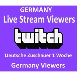 Buy Germany Twitch Live Viewers  1 week