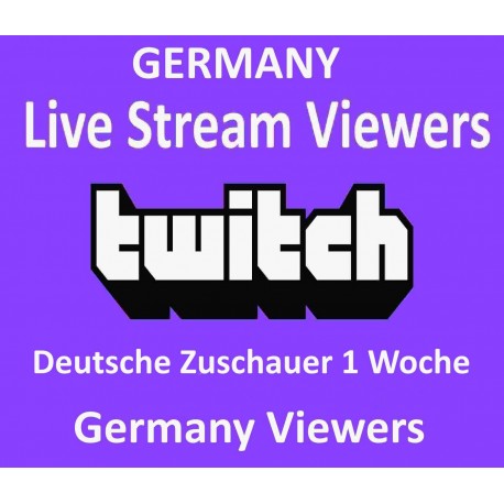 Deutsche Twitch Live zuschauer für 1 Woche