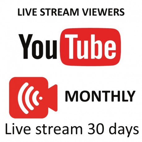 Buy YouTube Monthly Live Stream Viewers