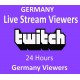 Deutsche Twitch Live zuschauer für 1 Tag