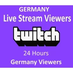 Buy Germany Twitch Live Viewers 1 Days