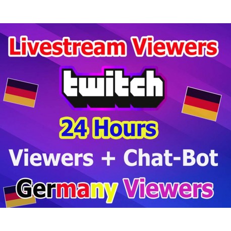 Deutsche Twitch Live zuschauer Chat-Bot für 1 Tag