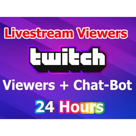 Buy Twitch Live Viewers Chat-Bot 1 Days