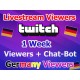 Buy Germany Twitch Live Viewers Chat-Bot 1 Week