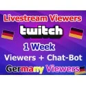 Deutsche Twitch Live zuschauer Chat-Bot für 7 Tag