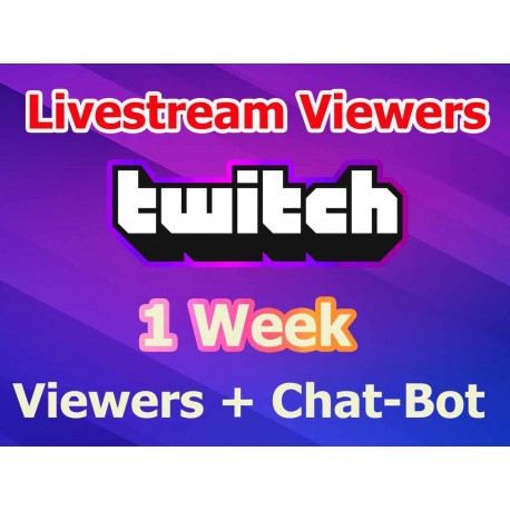 Twitch Live zuschauer Chat-Bot für 7 Tag
