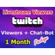 Twitch Live zuschauer Chat-Bot für 30 Tag