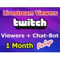Buy Twitch Live Viewers Chat-Bot 1 Monath