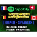 Spotify FRENCH SPEAKERS Monthly Listeners