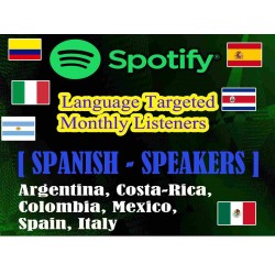 Buy Spotify SPANISH SPEAKERS Monthly Listeners