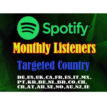 Länderziel Monatliche Spotify Zuhörer Kaufen