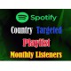 Buy Targeted Spotify Playlist Monthly listeners